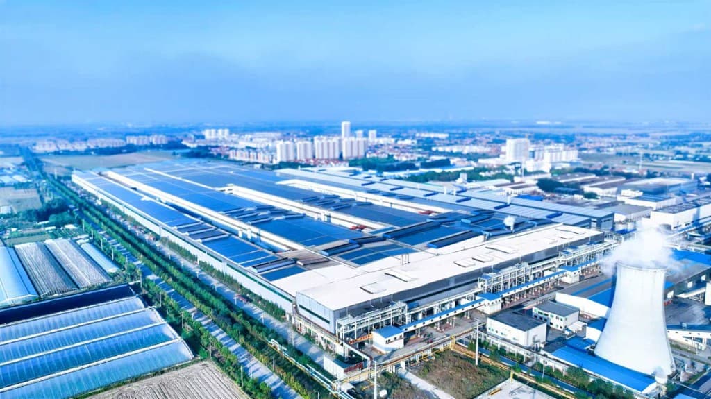 Aerial view of the JURUN seamless steel pipe manufacturing plant