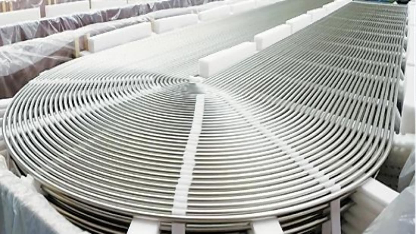 Seamless coiled tubing for high-pressure feedwater heaters